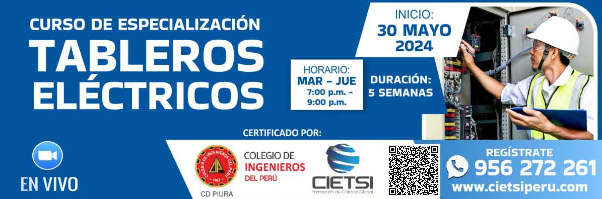 curso de especializaciOn en tableros elEctricos 2024